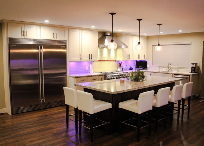 Kitchen Cabinets Langley & durable granite surfaces in Langley Meadows, Langley, BC.