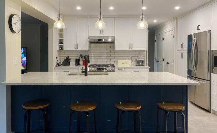 Support Local Series Custom Kitchen Cabinet & crisp cabinetry design in Aldergrove, Langley, BC.