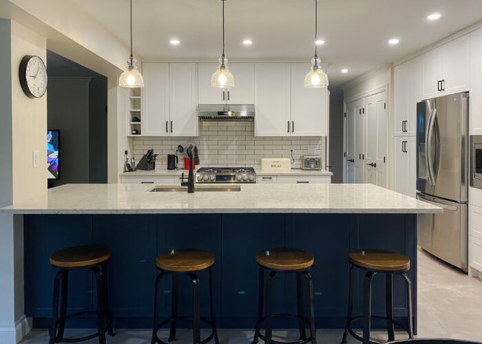 Support Local Series Custom Kitchen Cabinet & crisp cabinetry design in Aldergrove, Langley, BC.