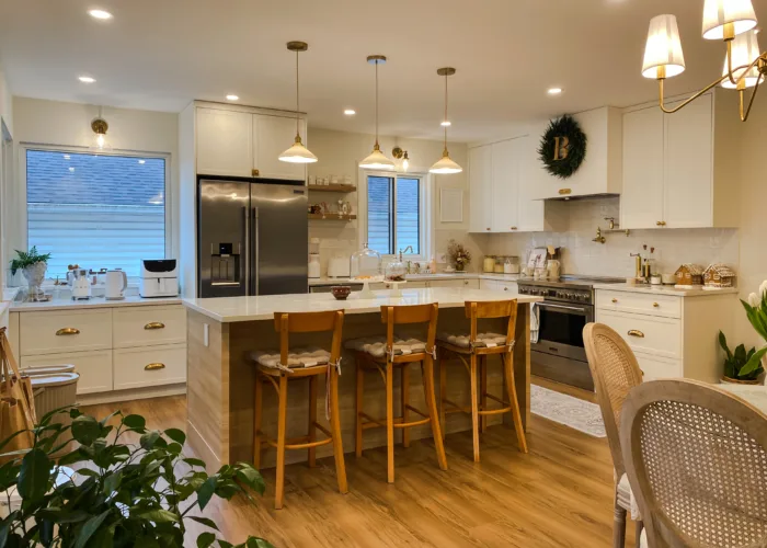 Custom Kitchen Cabinet & crisp cabinetry design in Guildford, Surrey, BC.